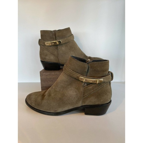 Coach Coleen Suede Bootie in Fatigue Size 6.5 - Picture 8 of 9